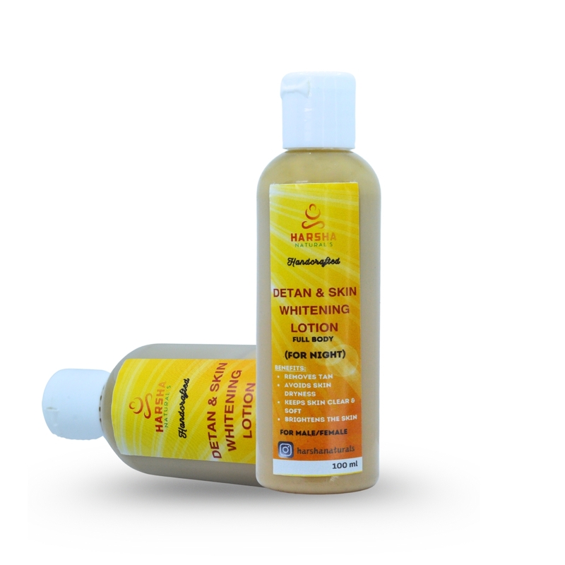 Harsha Naturals Detan & Whitening Body Lotion - 100ml Harsha Naturals Detan & Whitening Body Lotion - 100ml